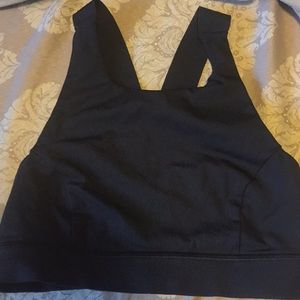 Lulu Lemon High Neck Sports Bra size 6 Black